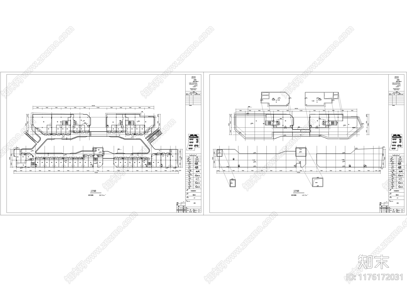 现代商业综合体cad施工图下载【ID:1176172031】