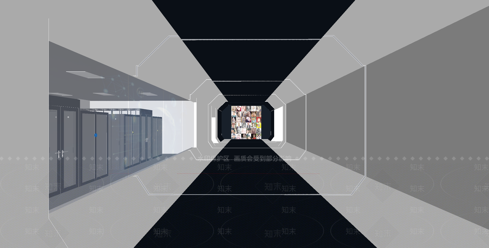现代科技展厅SU模型下载【ID:1176178597】