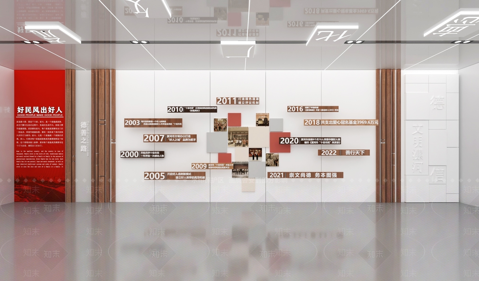 现代党建展厅SU模型下载【ID:1176181818】