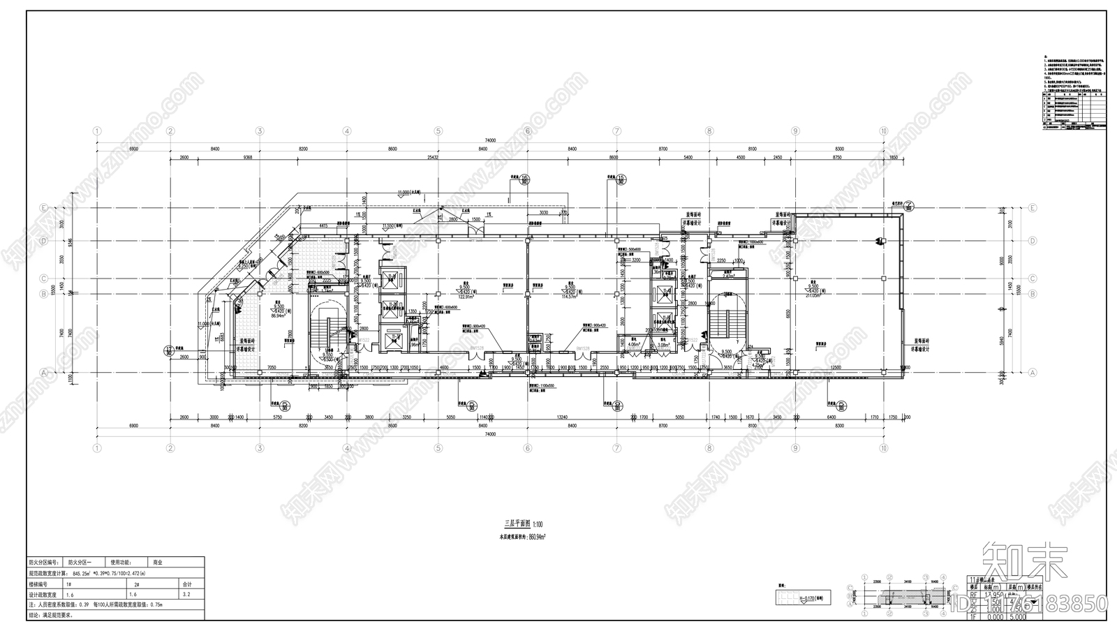 现代商业街施工图下载【ID:1176183850】