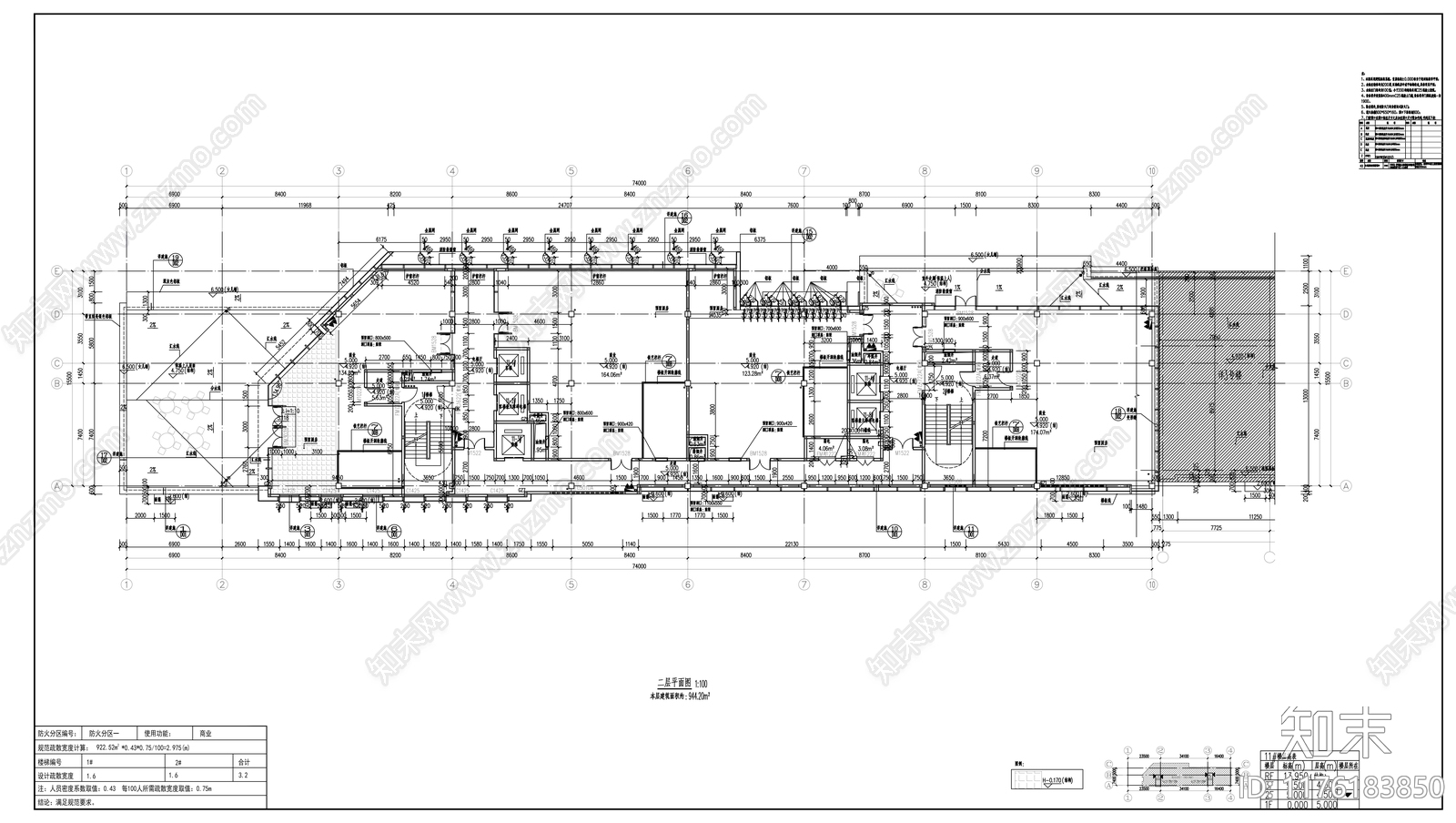 现代商业街施工图下载【ID:1176183850】