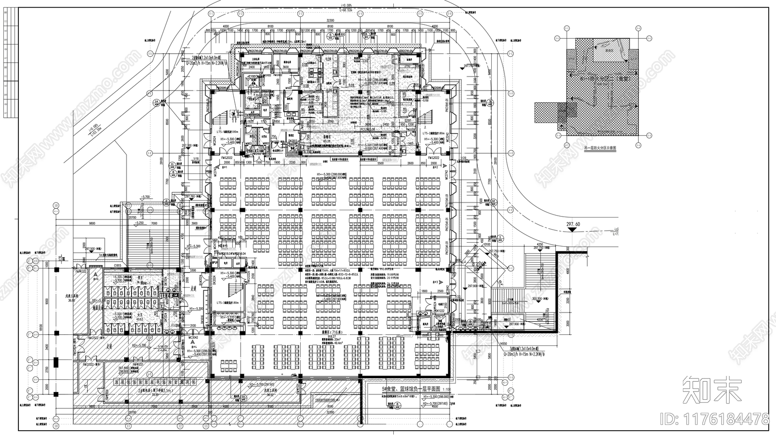 现代体育馆建筑施工图下载【ID:1176184478】