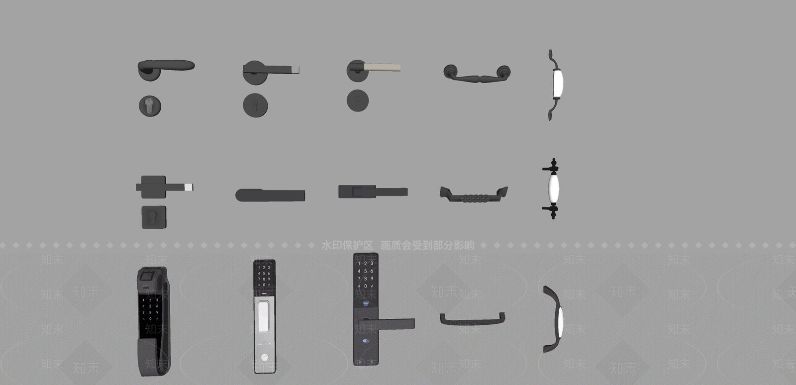 锁SU模型下载【ID:1176193175】