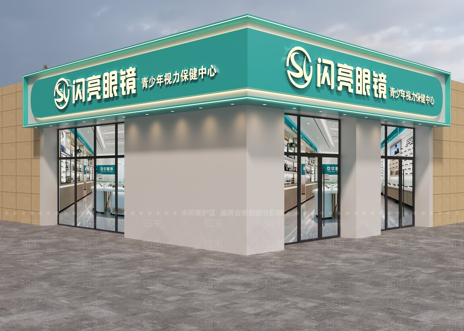 现代门头3D模型下载【ID:1176196060】