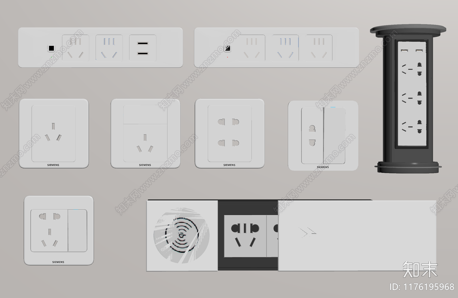 开关插座SU模型下载【ID:1176195968】