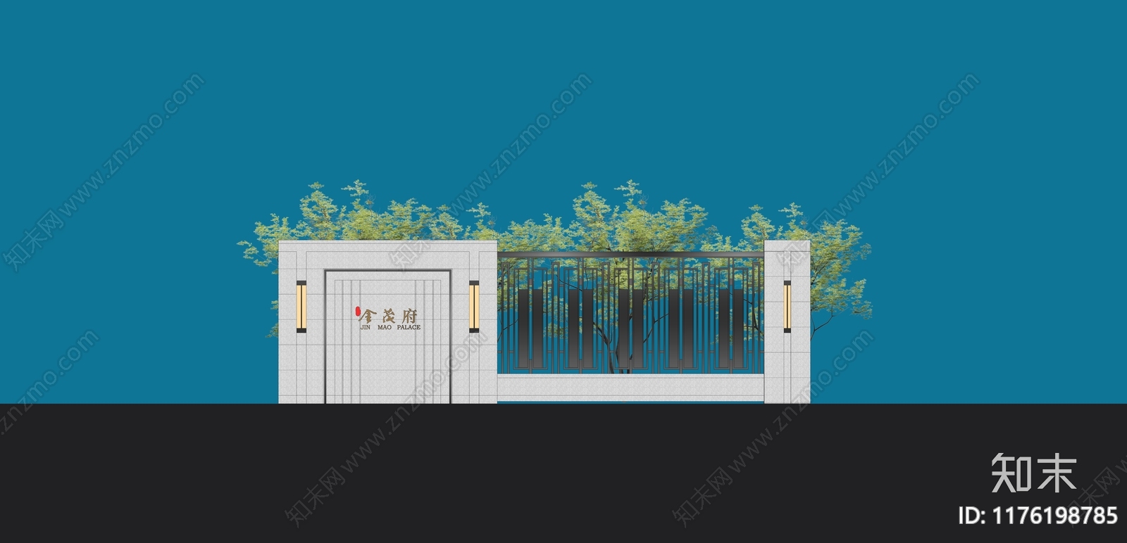 现代其他景观小建筑SU模型下载【ID:1176198785】