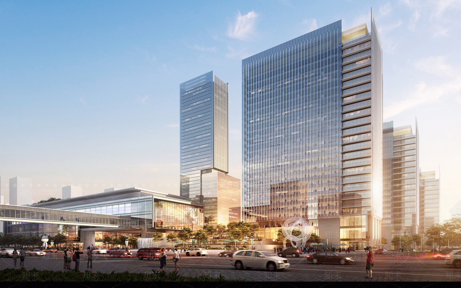 现代商场建筑SU模型下载【ID:1176199212】