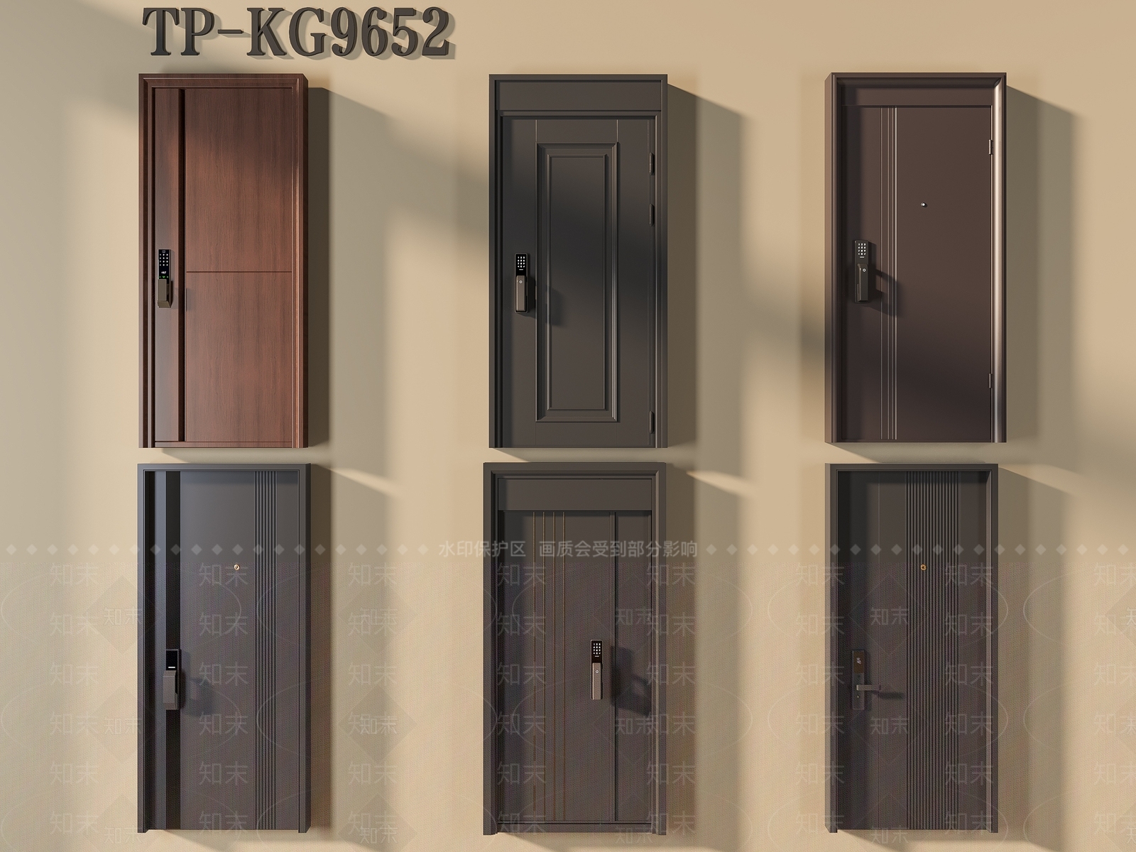 现代单开门3D模型下载【ID:1176204227】