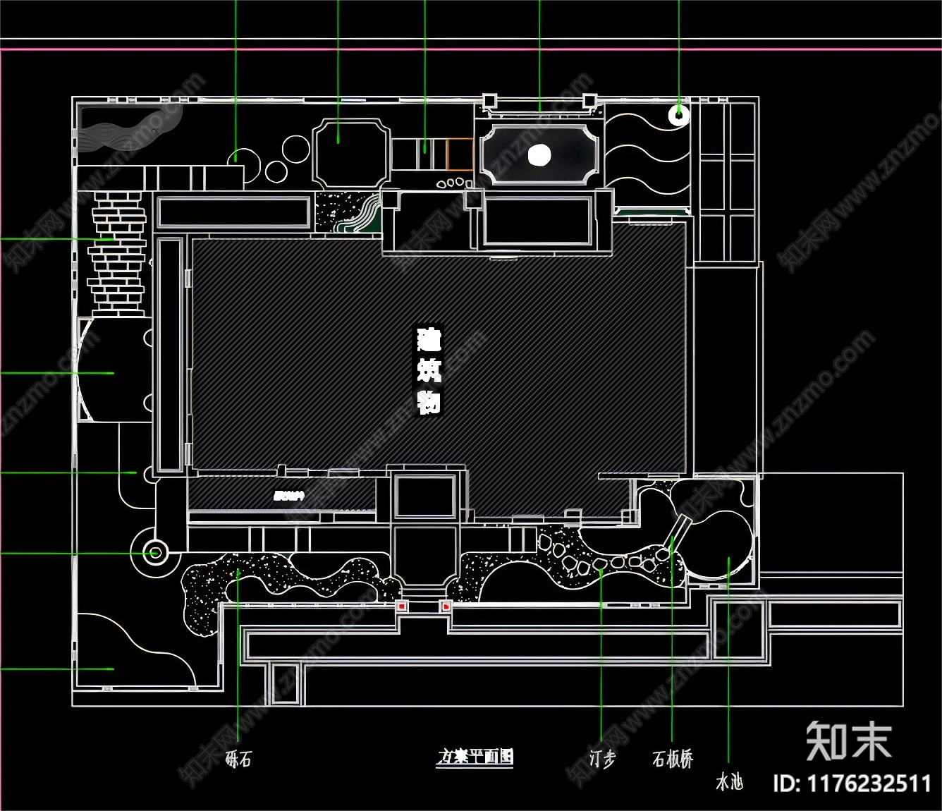 现代欧式庭院cad施工图下载【ID:1176232511】