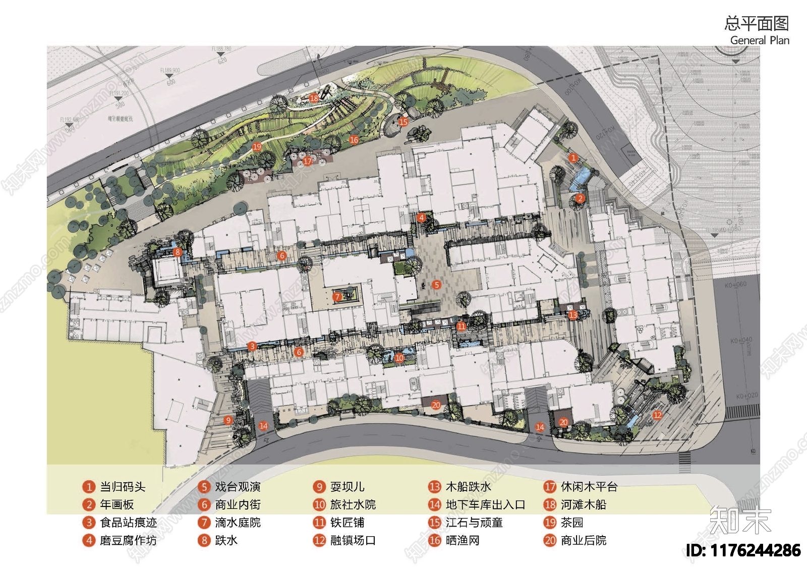 新中式商业街景观下载【ID:1176244286】