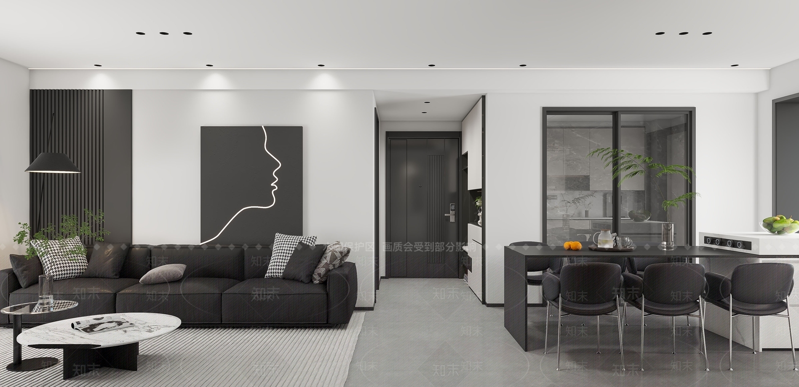 现代玄关3D模型下载【ID:1214818941】