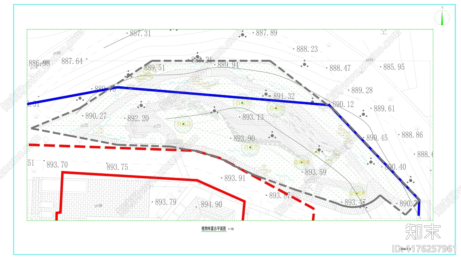 现代其他景观cad施工图下载【ID:1176257961】