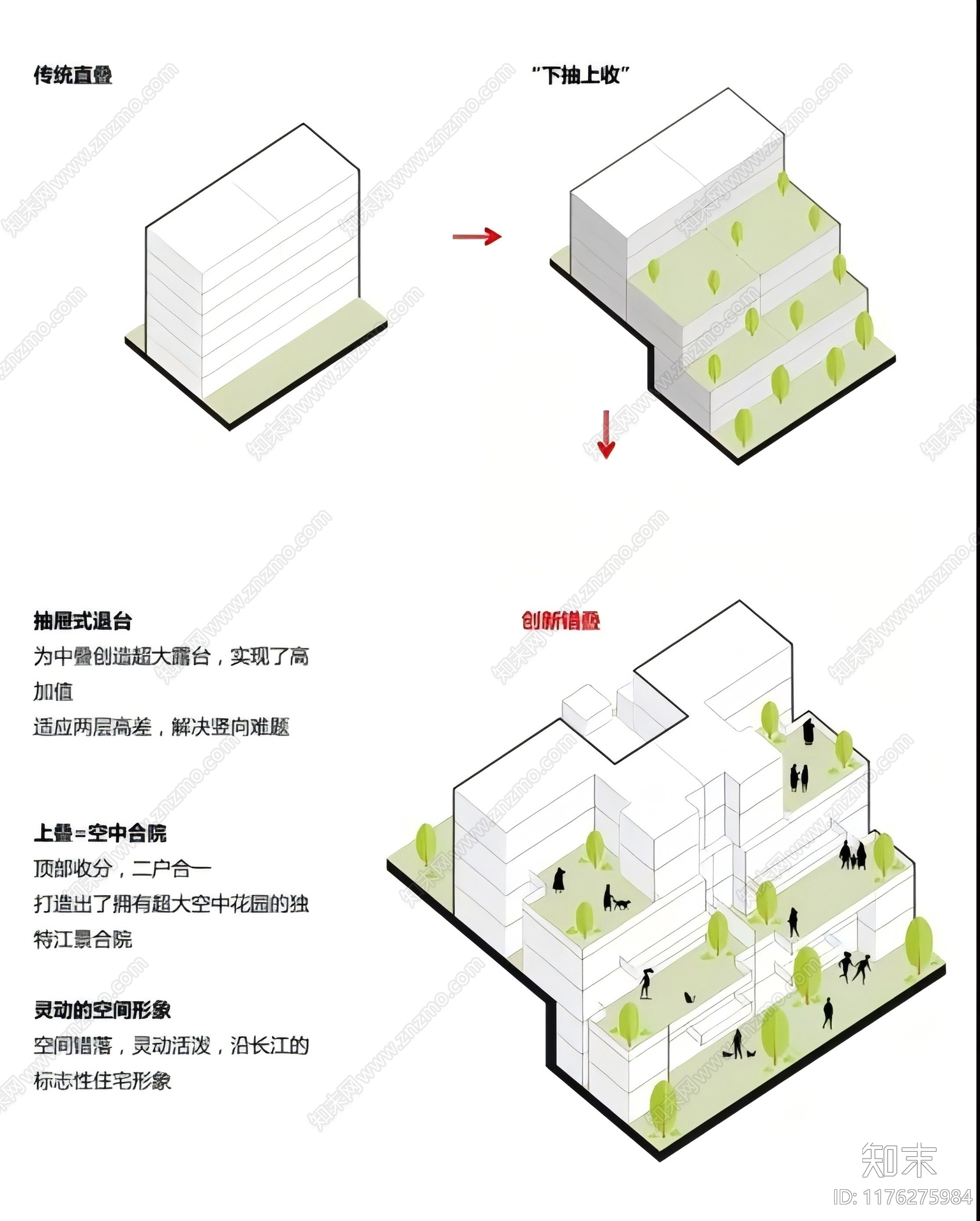 现代新中式别墅建筑施工图下载【ID:1176275984】