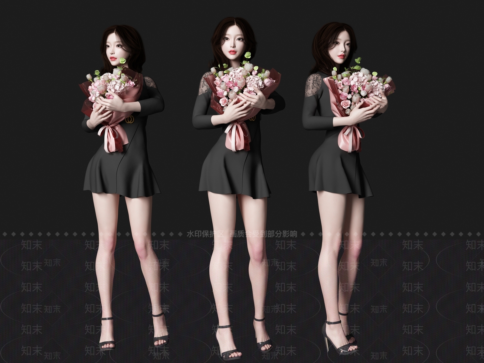 女人SU模型下载【ID:1176277800】