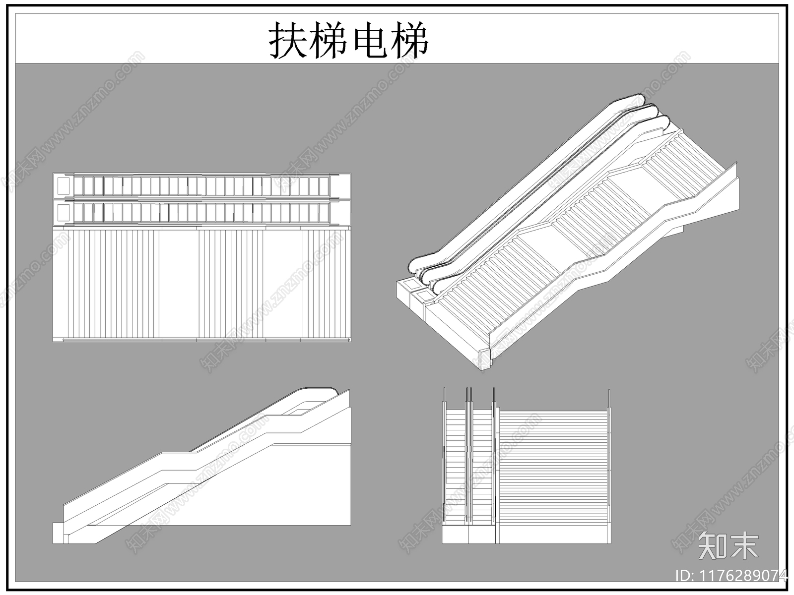 现代栏杆施工图下载【ID:1176289074】