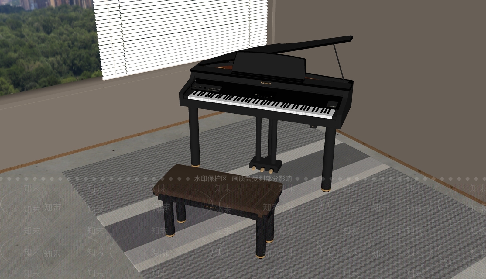 乐器SU模型下载【ID:1176305841】