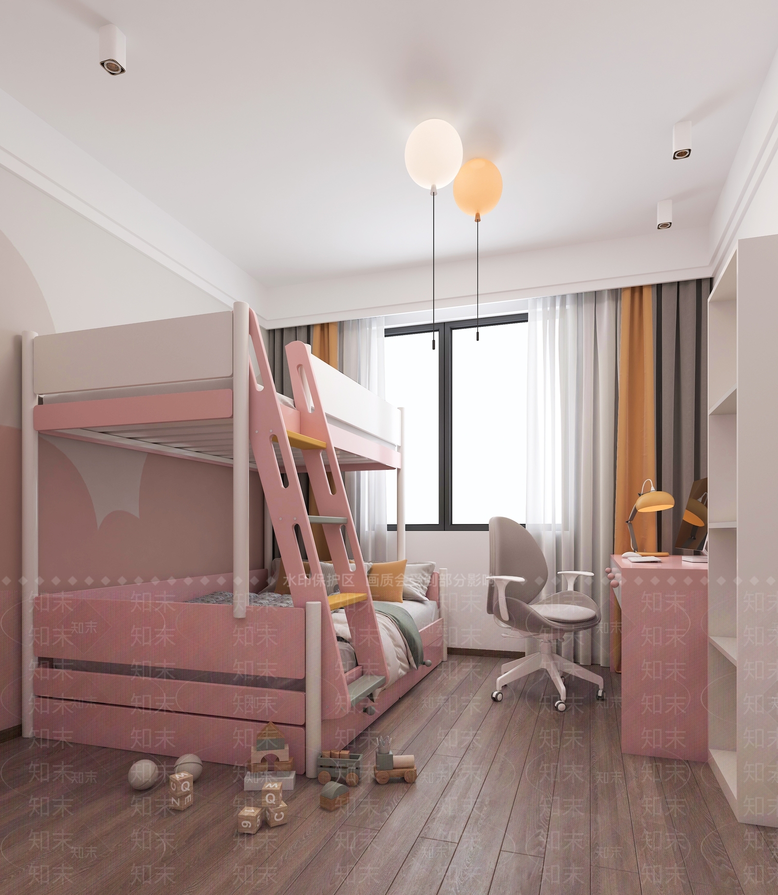 极简现代家居卧室3D模型下载【ID:1176308017】