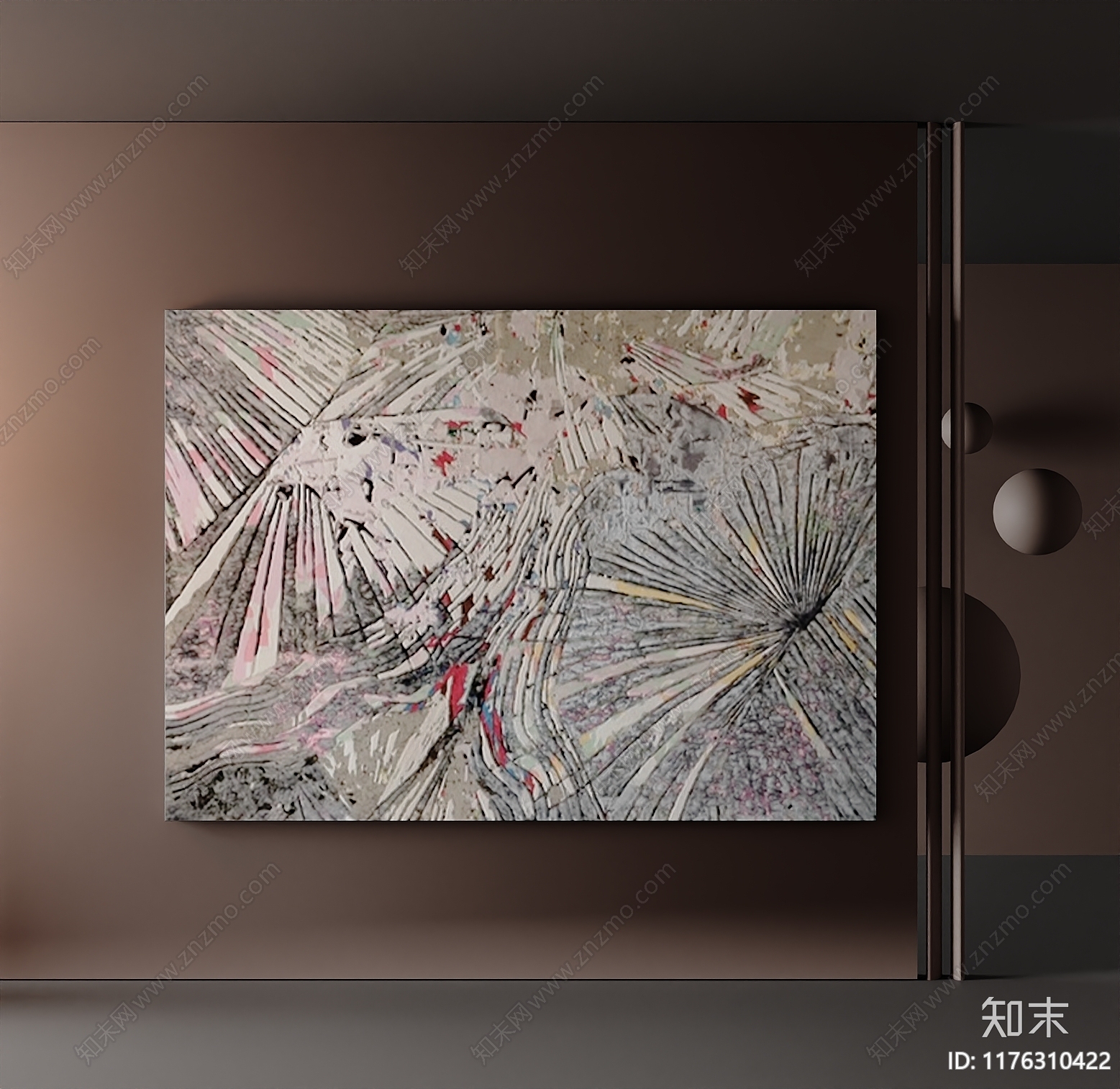 复古中古挂画3D模型下载【ID:1176310422】