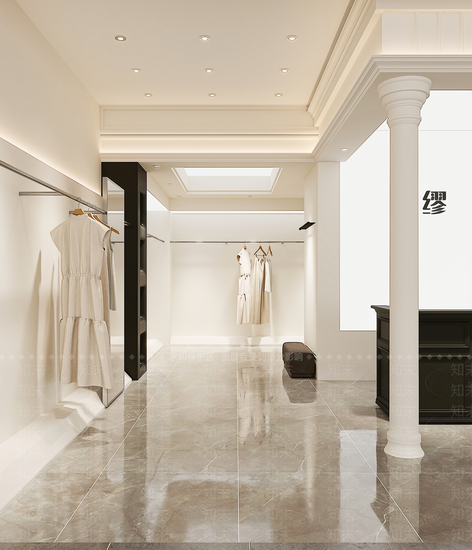 欧式现代服装店3D模型下载【ID:1176320081】