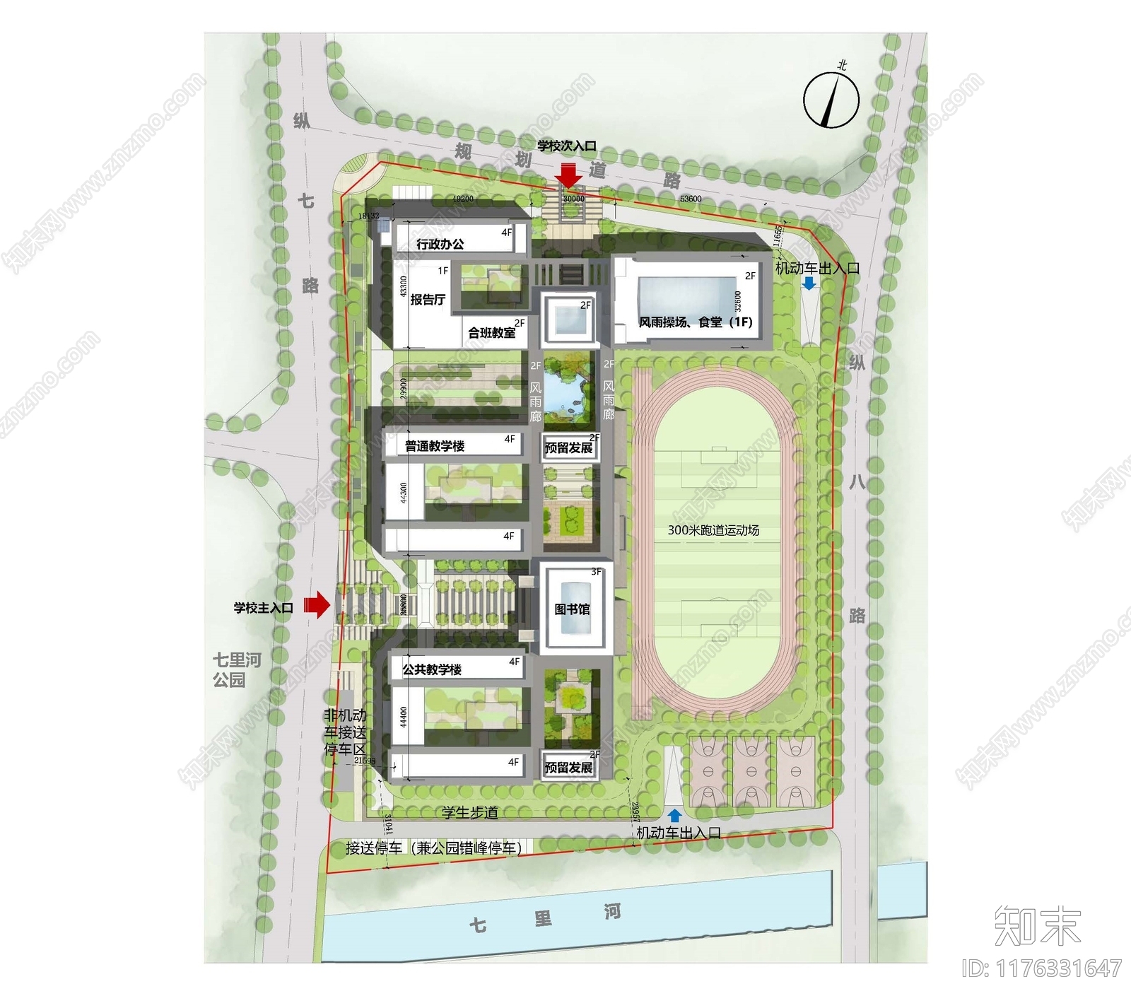 现代学校建筑施工图下载【ID:1176331647】