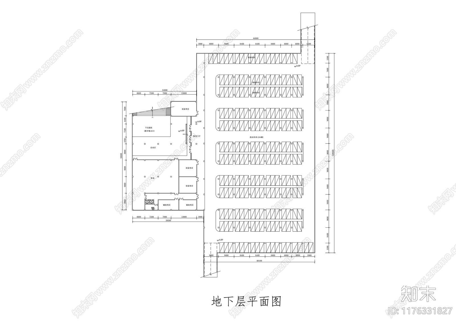 现代学校建筑cad施工图下载【ID:1176331827】