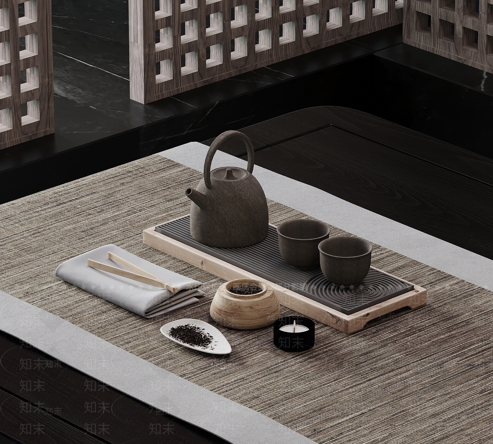茶具SU模型下载【ID:1176334095】