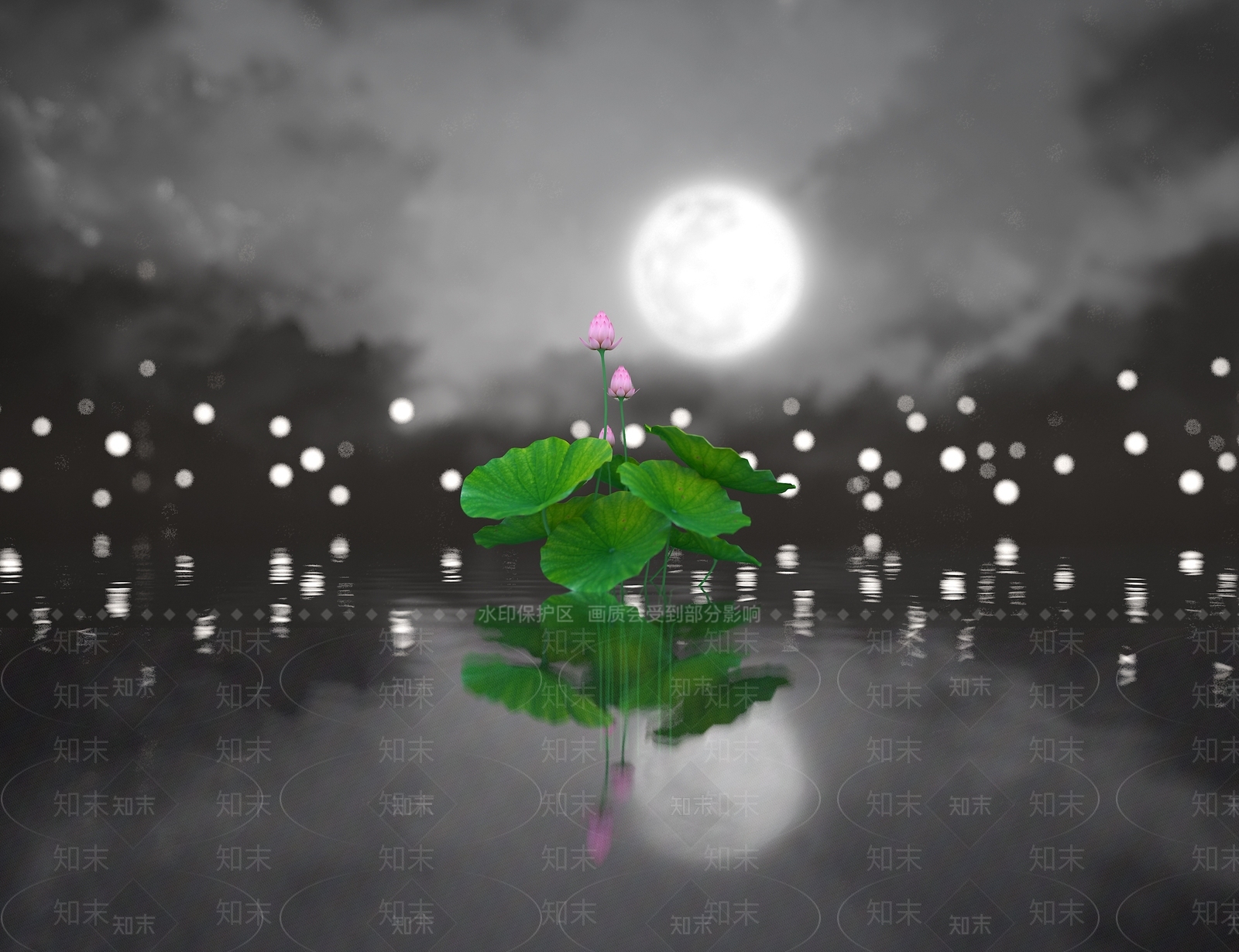 水生植物3D模型下载【ID:1176345360】