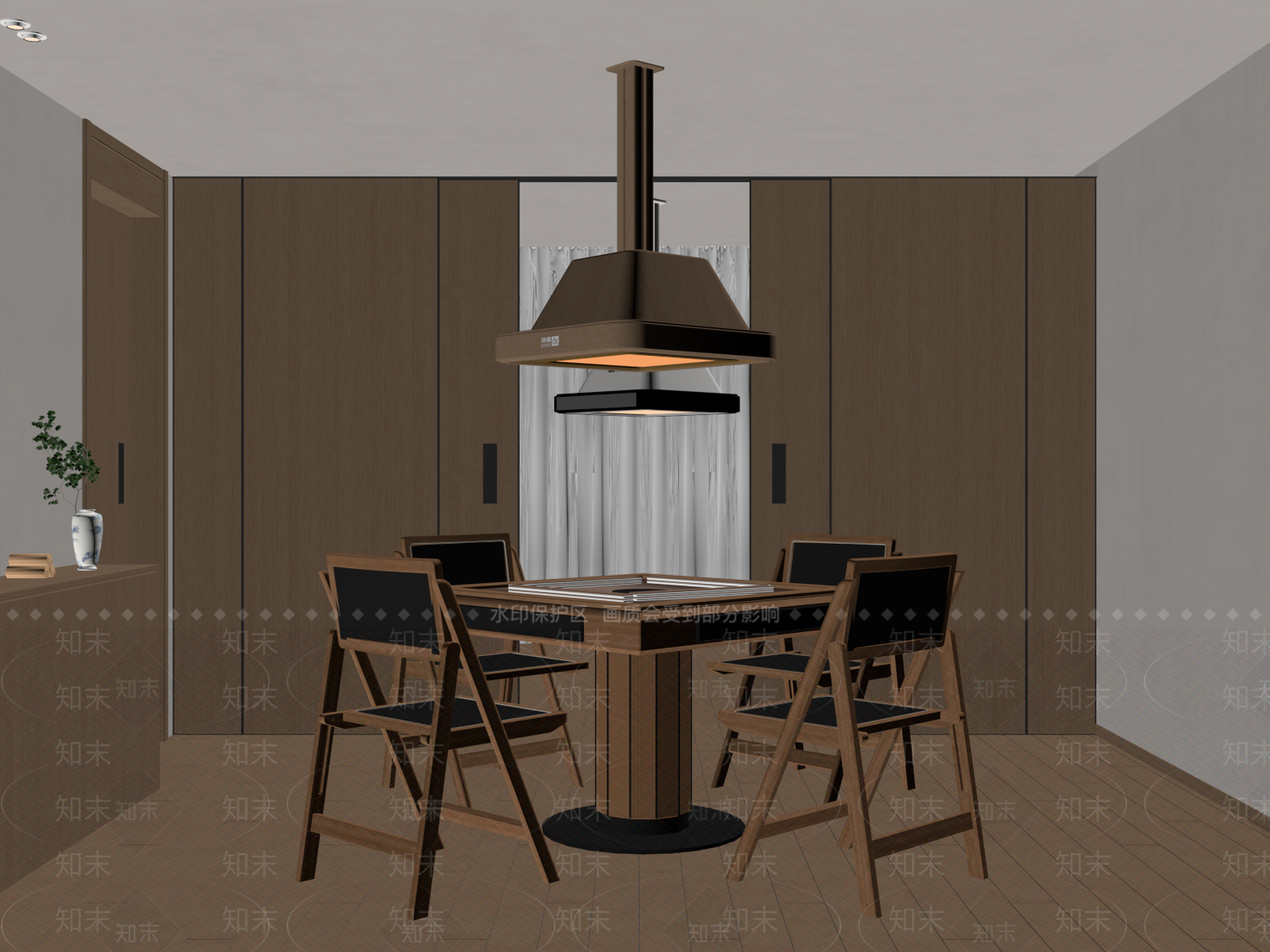 麻将桌SU模型下载【ID:1176345801】