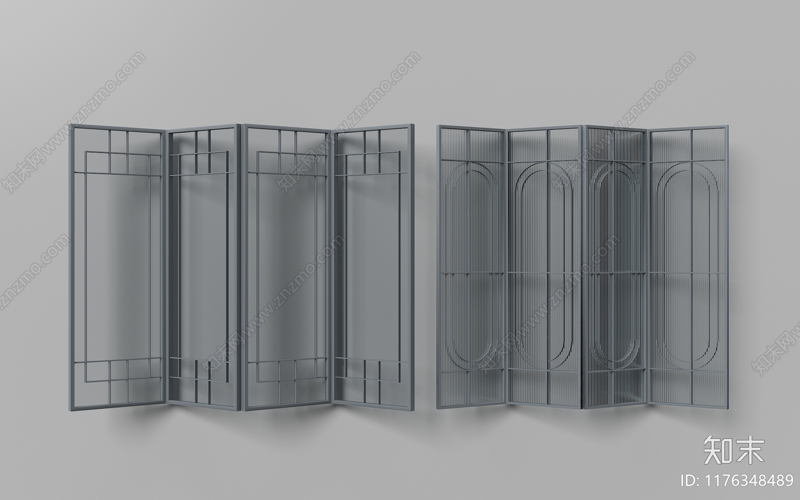 现代屏风SU模型下载【ID:1176348489】