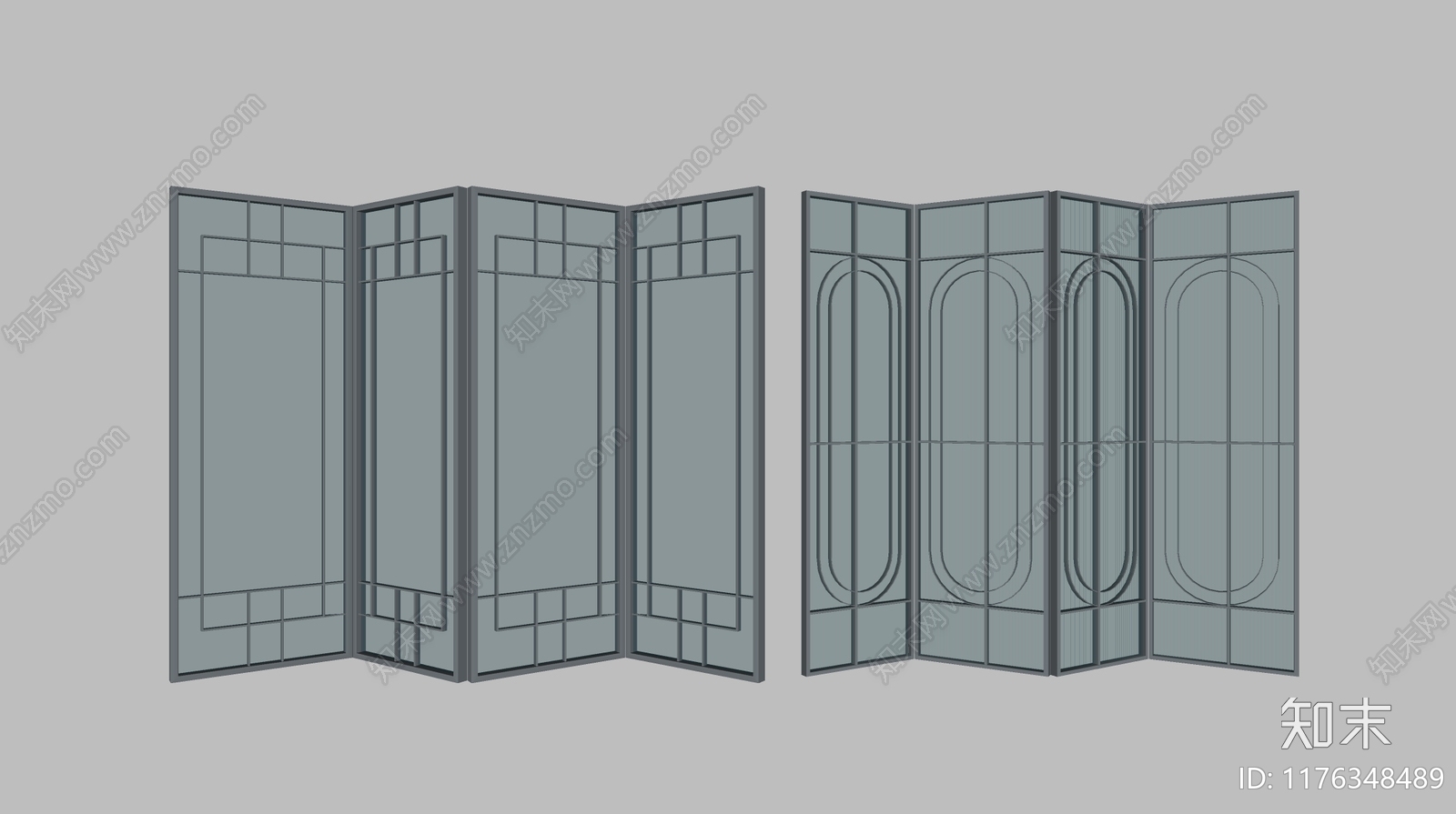 现代屏风SU模型下载【ID:1176348489】