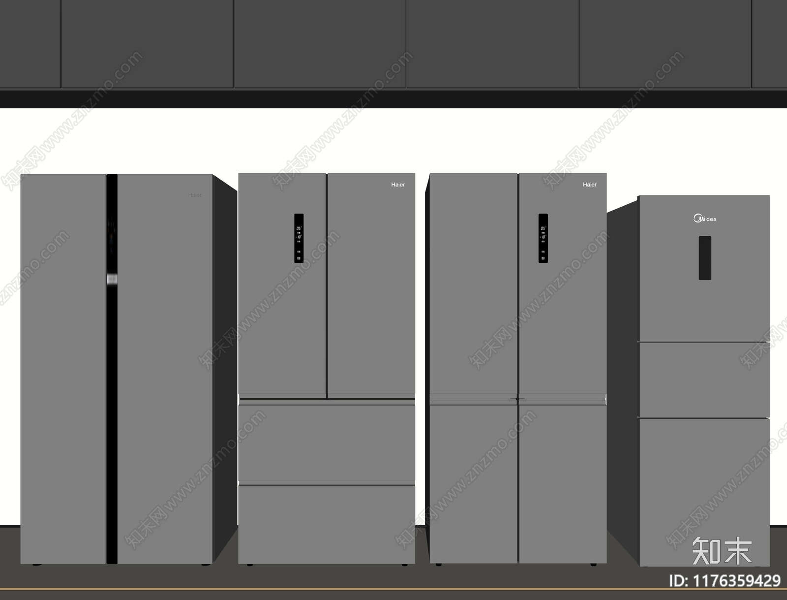 冰箱SU模型下载【ID:1176359429】