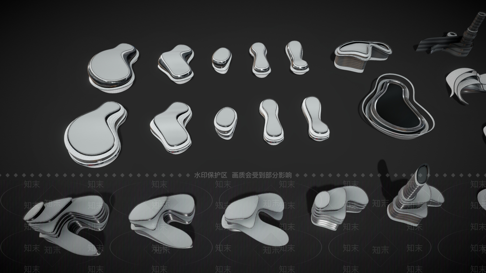 现代艺术风格建筑3D模型下载【ID:1176370420】