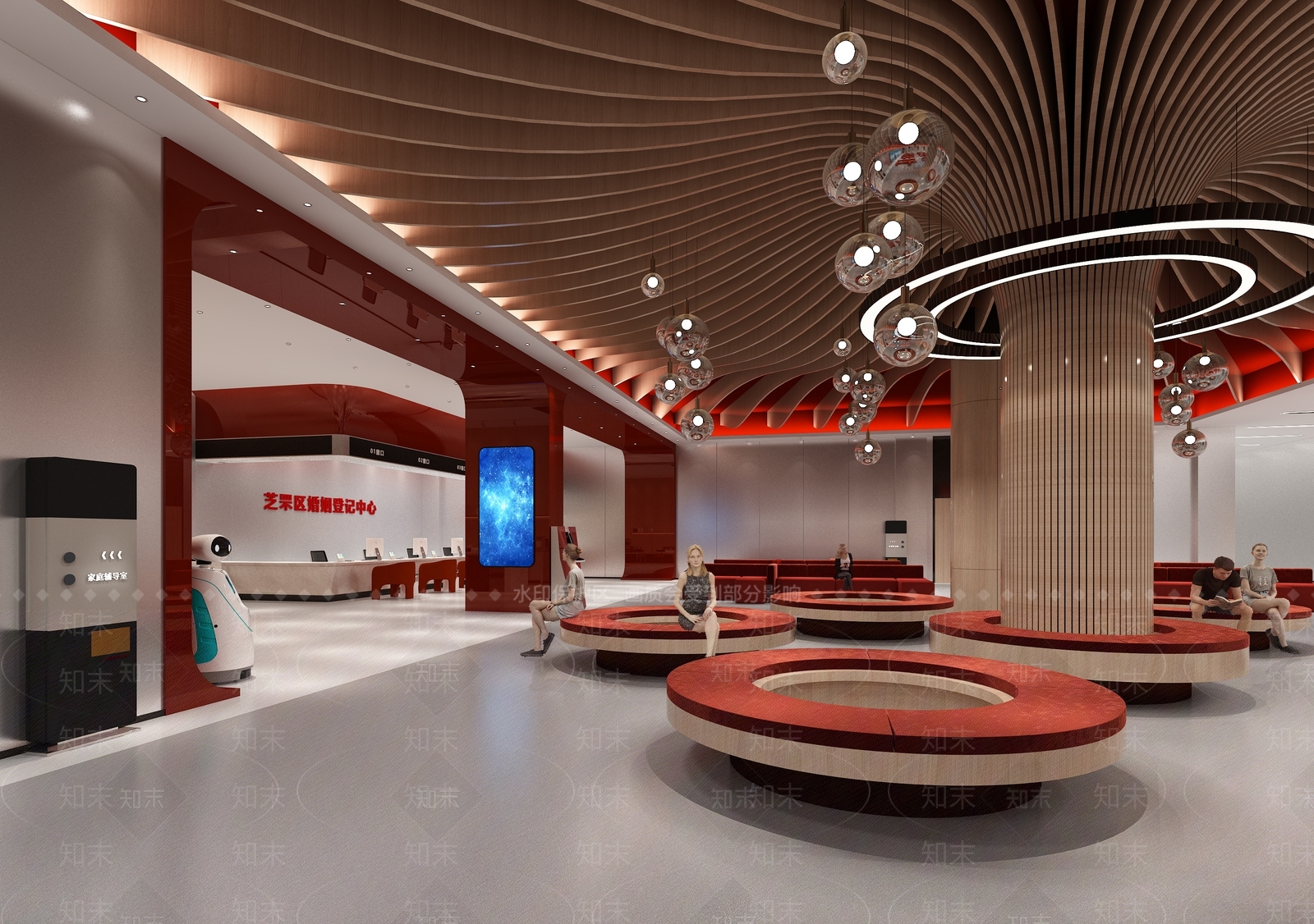 现代新中式服务中心3D模型下载【ID:1176372640】