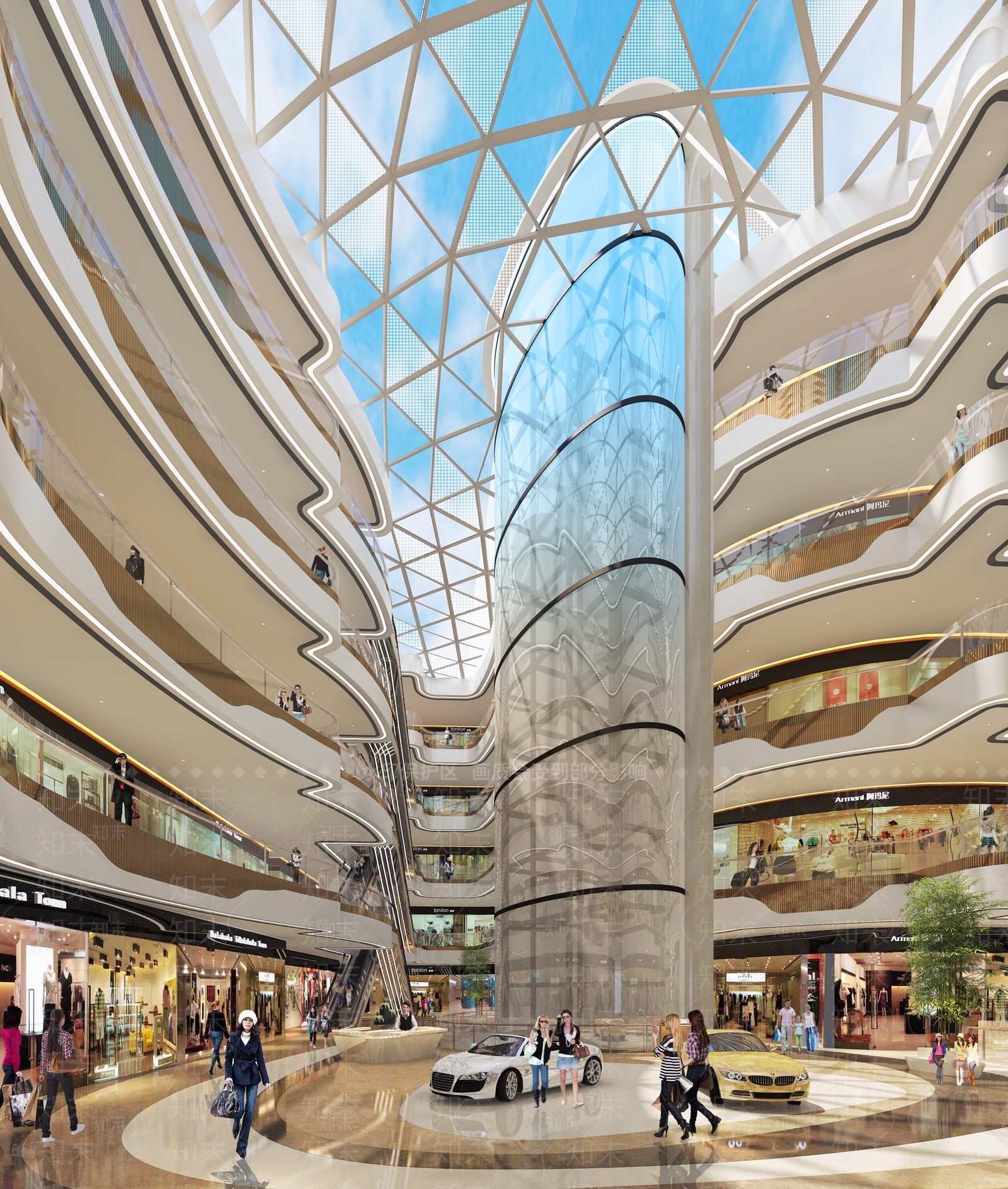 现代商场3D模型下载【ID:1176389064】