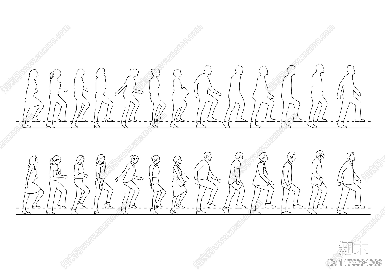 现代人物施工图下载【ID:1176394309】