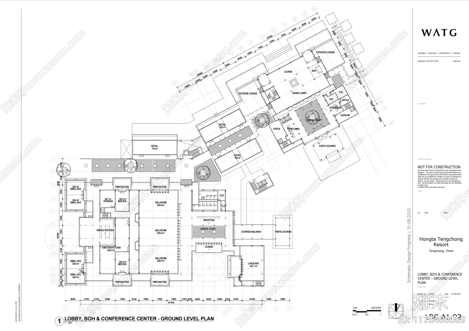 新中式中式酒店建筑下载【ID:1176400069】