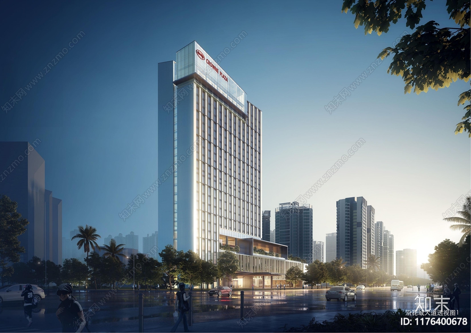 现代酒店建筑下载【ID:1176400678】