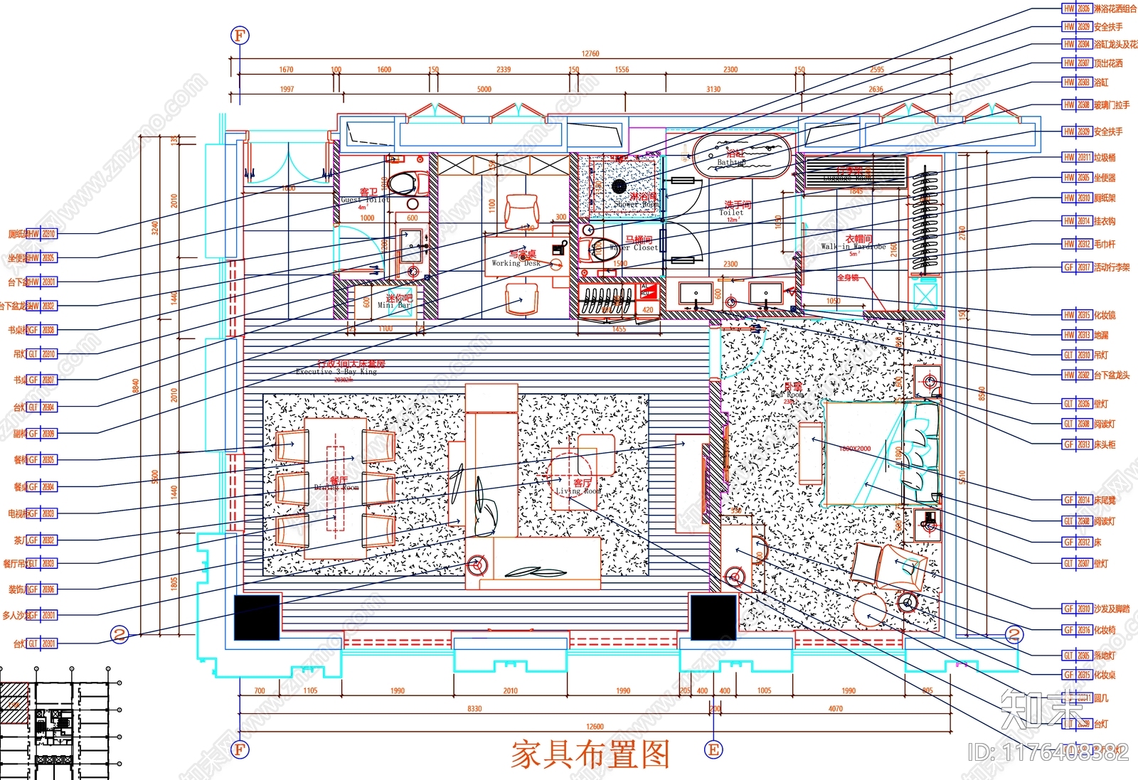 现代工装图库cad施工图下载【ID:1176408382】