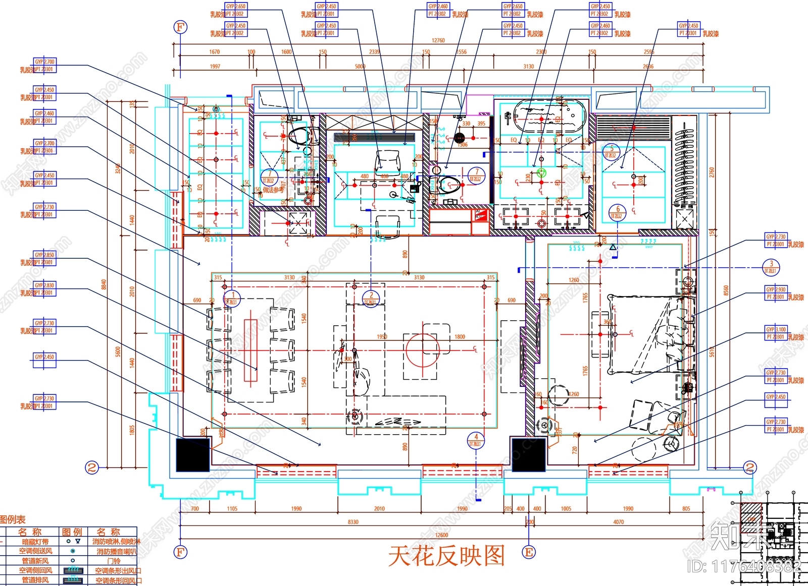 现代工装图库cad施工图下载【ID:1176408382】