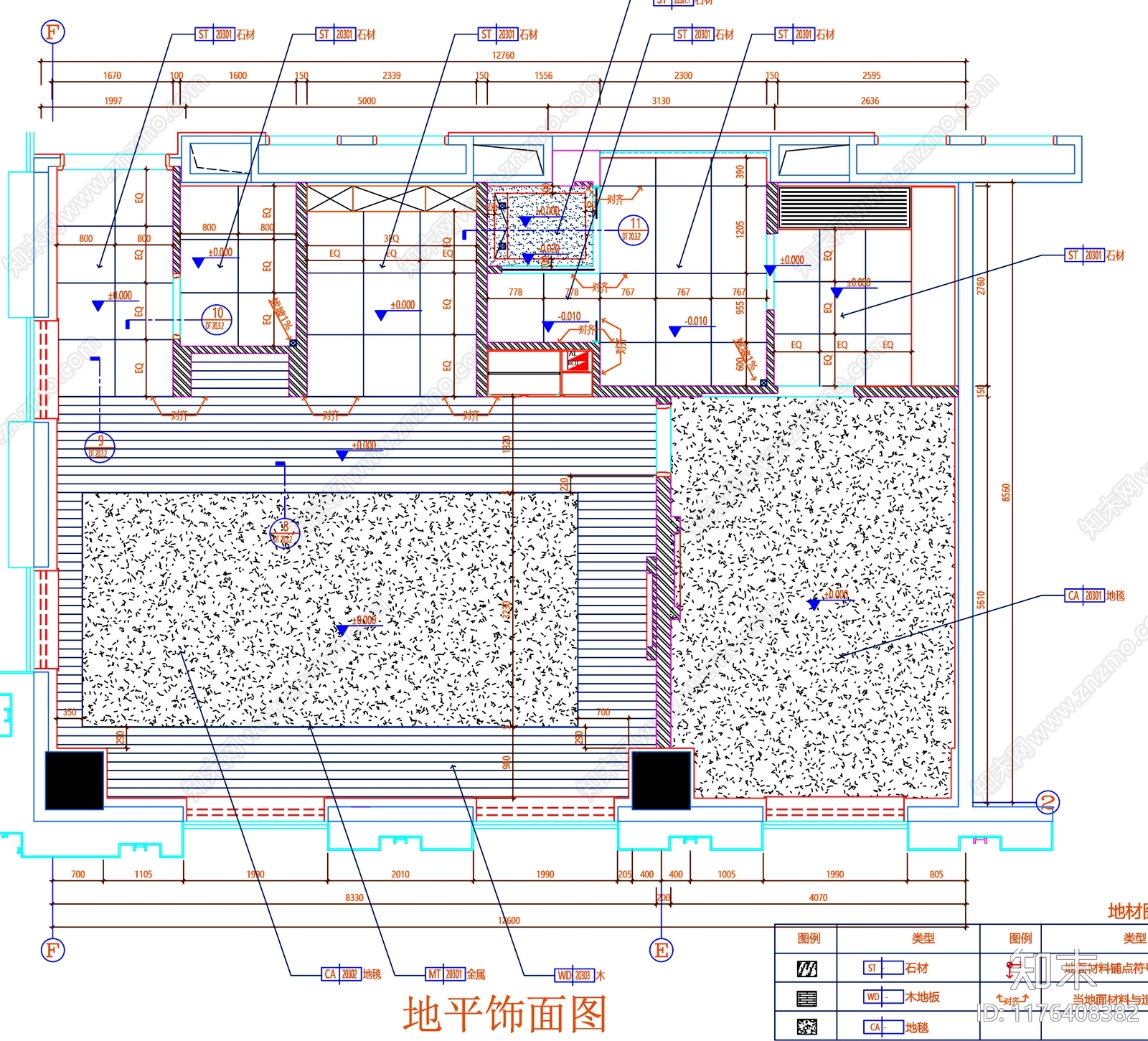 现代工装图库cad施工图下载【ID:1176408382】