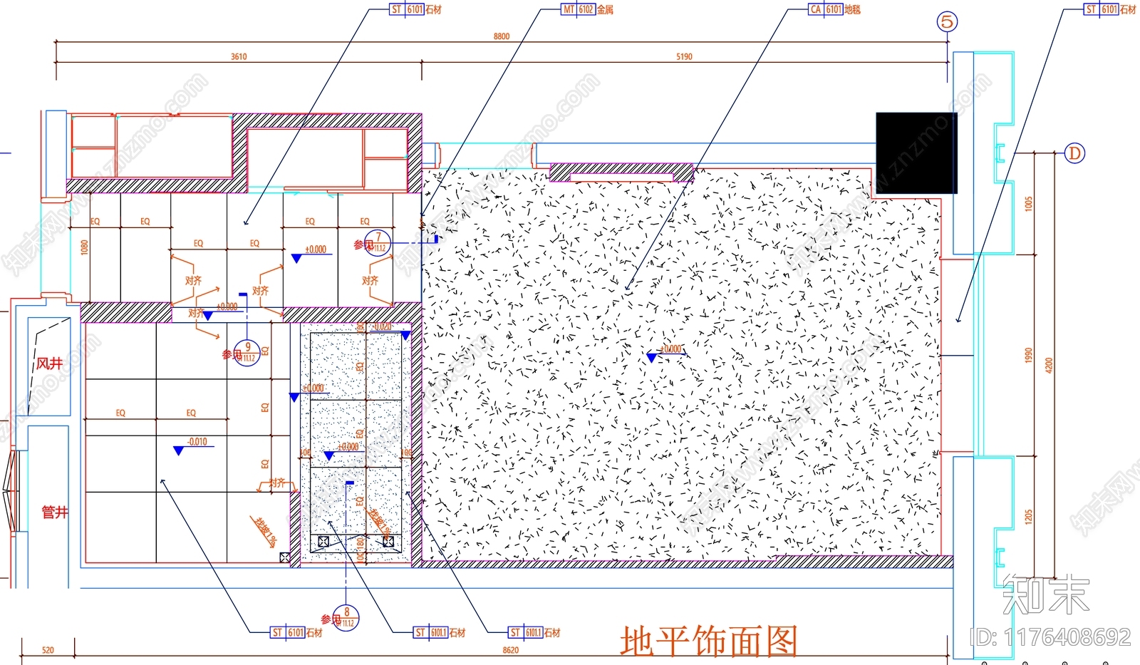 现代工装图库cad施工图下载【ID:1176408692】