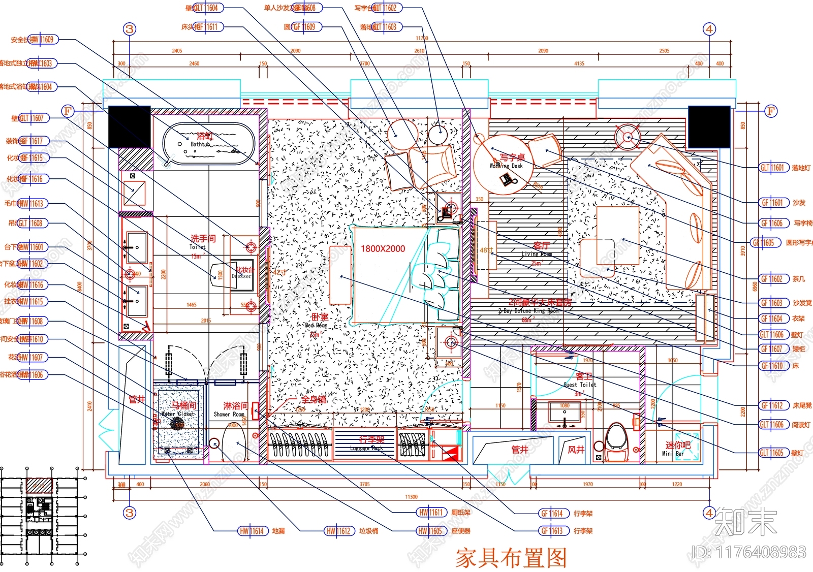 现代工装图库cad施工图下载【ID:1176408983】