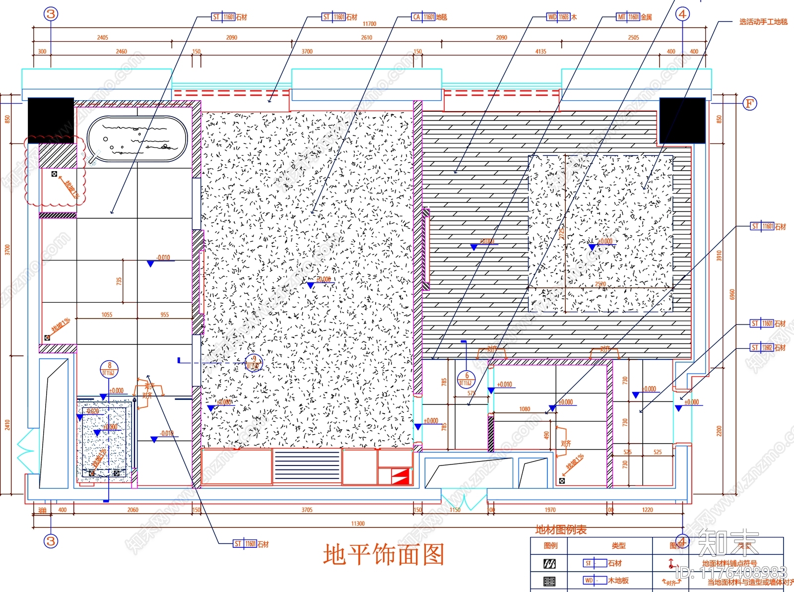 现代工装图库cad施工图下载【ID:1176408983】