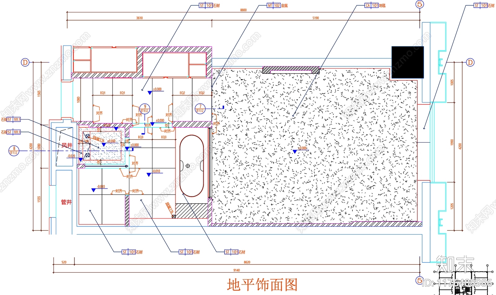 现代工装图库cad施工图下载【ID:1176408986】