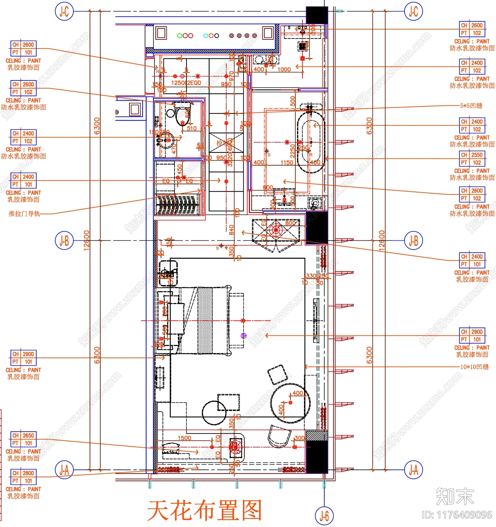 现代工装图库cad施工图下载【ID:1176409096】