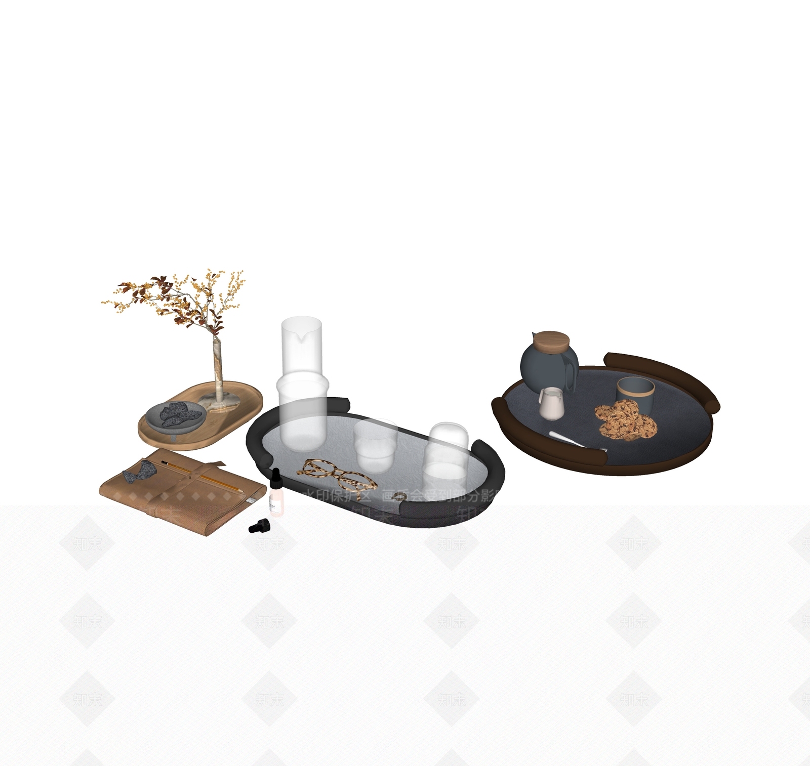 茶具SU模型下载【ID:1176409820】