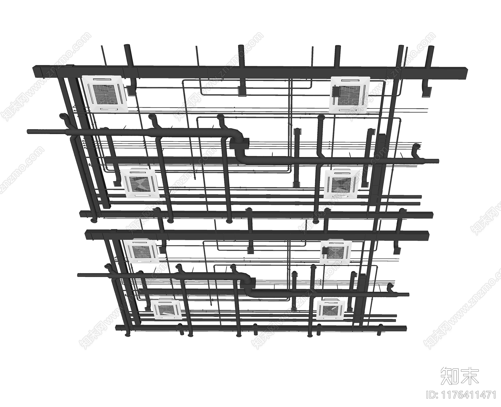 管道零件SU模型下载【ID:1176411471】