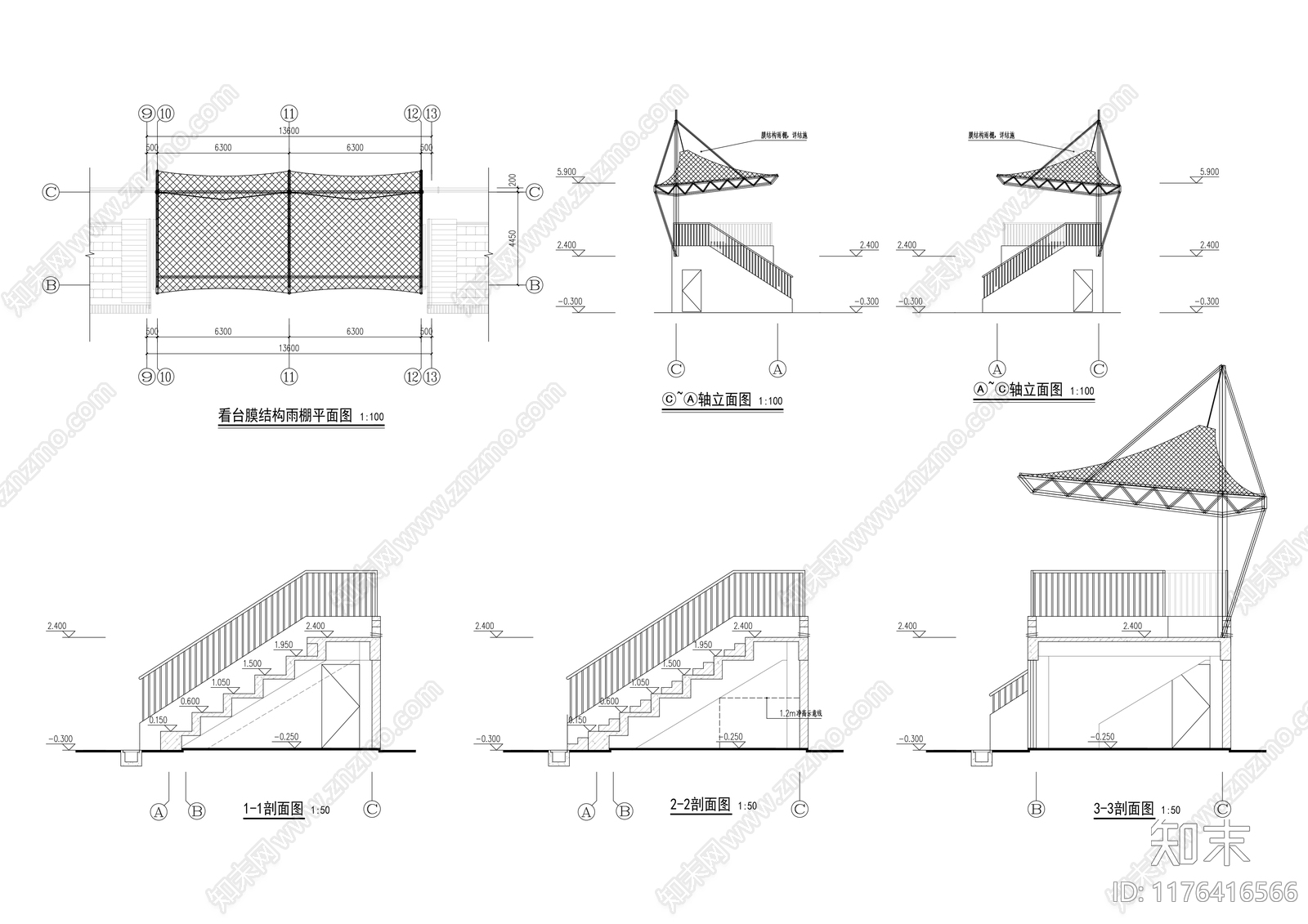 现代学校建筑施工图下载【ID:1176416566】