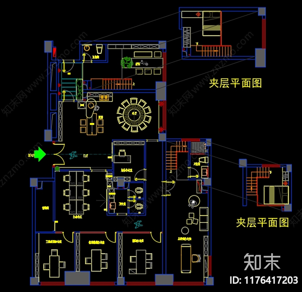 工装平面图cad施工图下载【ID:1176417203】