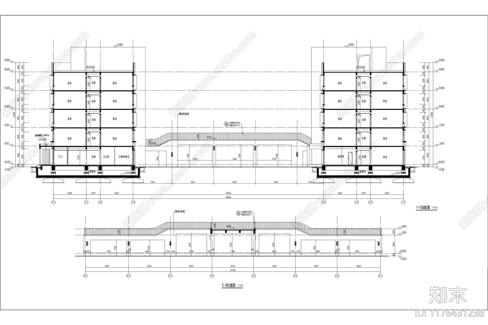 现代其他建筑cad施工图下载【ID:1176431238】